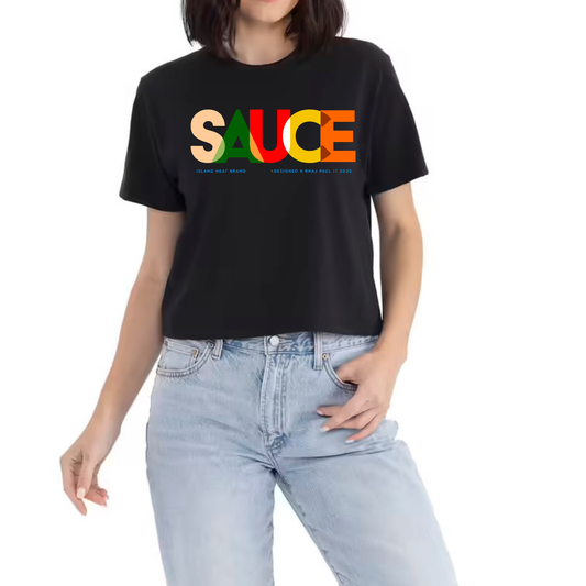 Ladies Heavyweight Boxy T-Shirt - Black